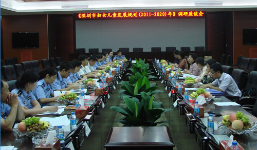 2010年市妇儿工委办组织《深圳市妇女儿童发展规划（2011-2020年）》编制组调研相关成员单位